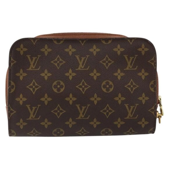 LOUIS VUITTON Monogram Orsay Clutch Bag LV Auth - Picture 2 of 16